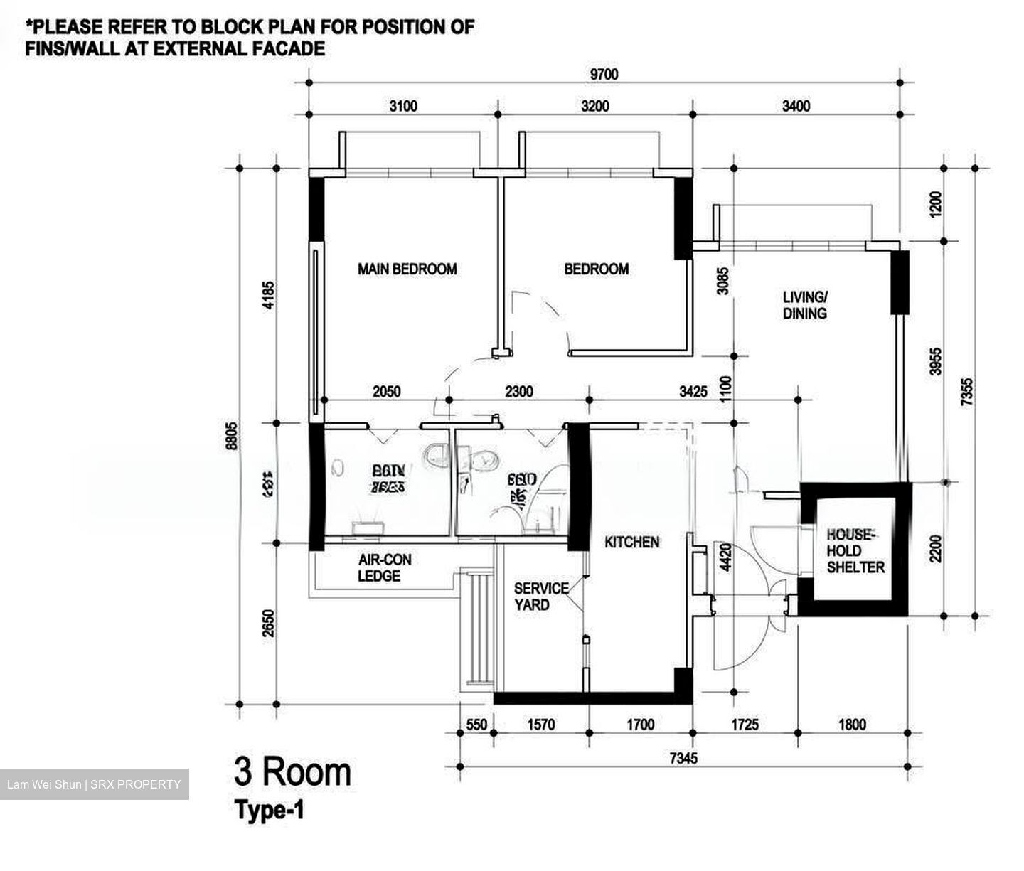 Blk 113B Alkaff Oasis (Toa Payoh), HDB 3 Rooms #625074311